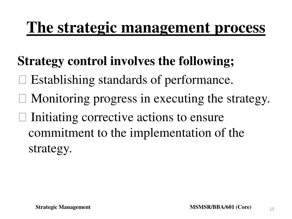 the strategic management process 1