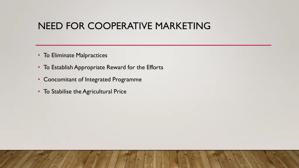 need for cooperative marketing