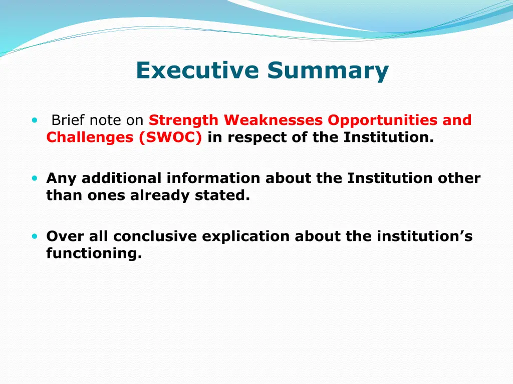 executive summary 1