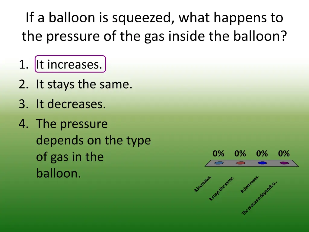 if a balloon is squeezed what happens