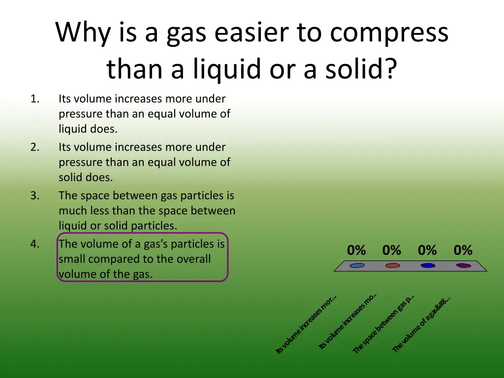 why is a gas easier to compress than a liquid