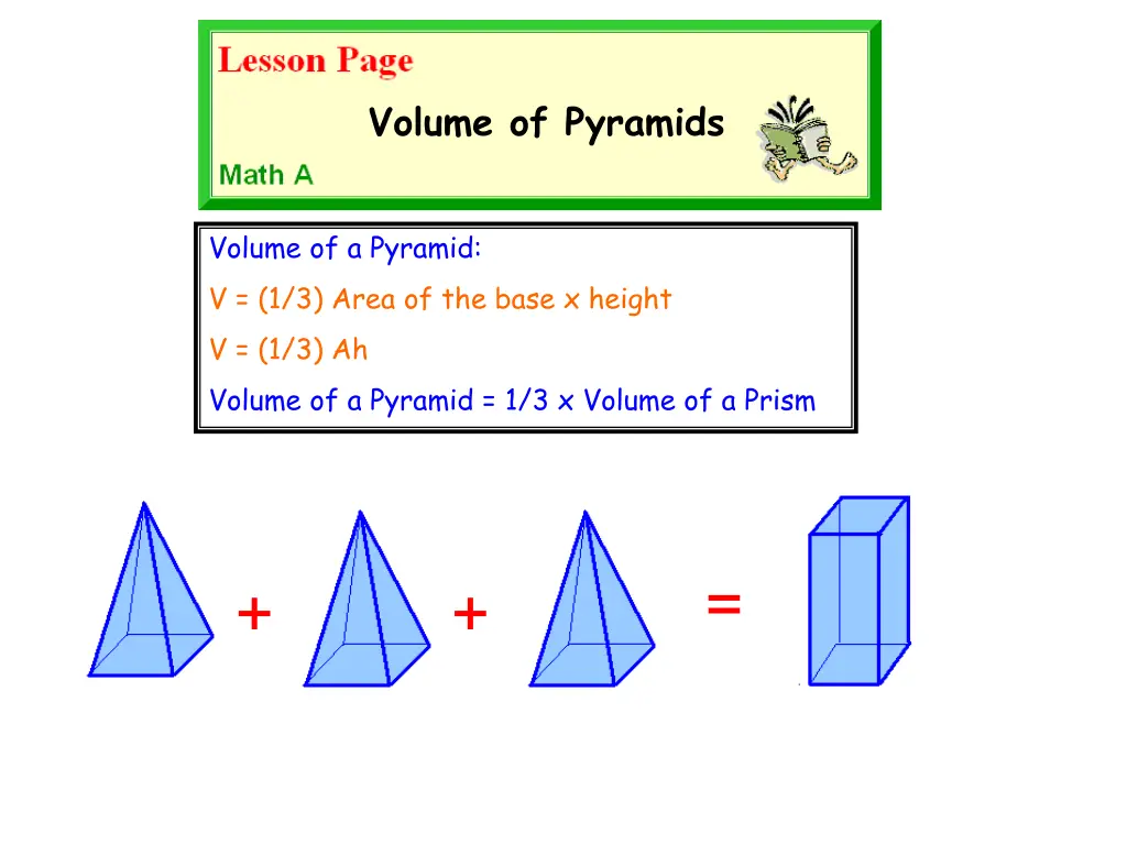 volume of pyramids