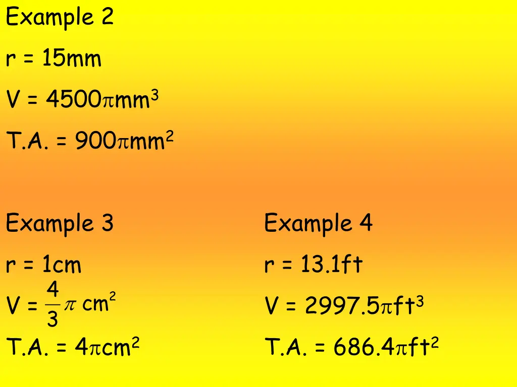 example 2 r 15mm v 4500 mm 3 t a 900 mm 2