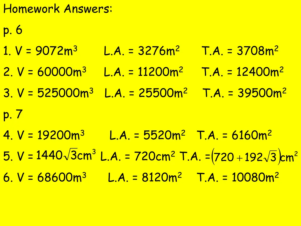 homework answers p 6 1 v 9072m 3 2 v 60000m