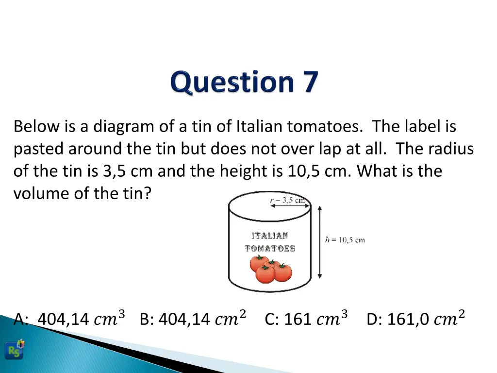 below is a diagram of a tin of italian tomatoes