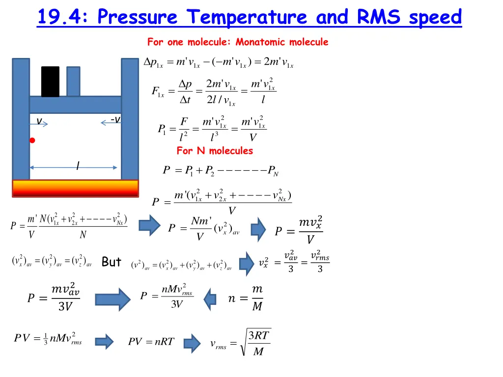 19 4 pressure temperature and rms speed