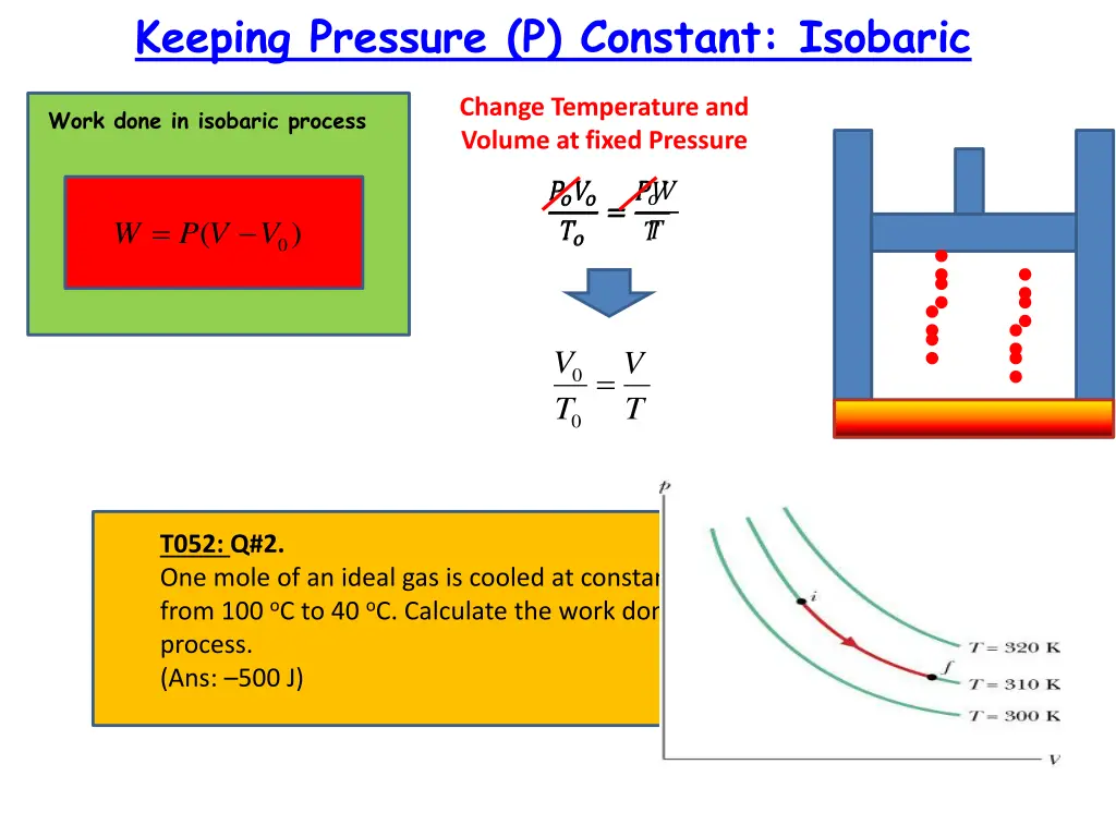 keeping pressure p constant isobaric