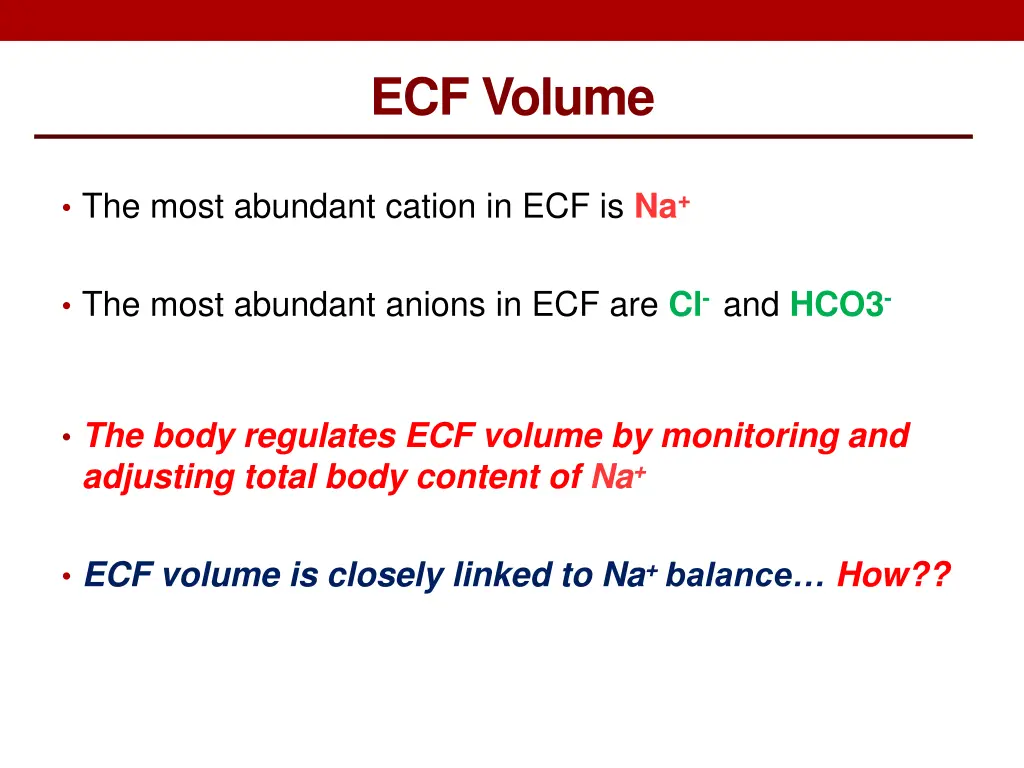 ecf volume