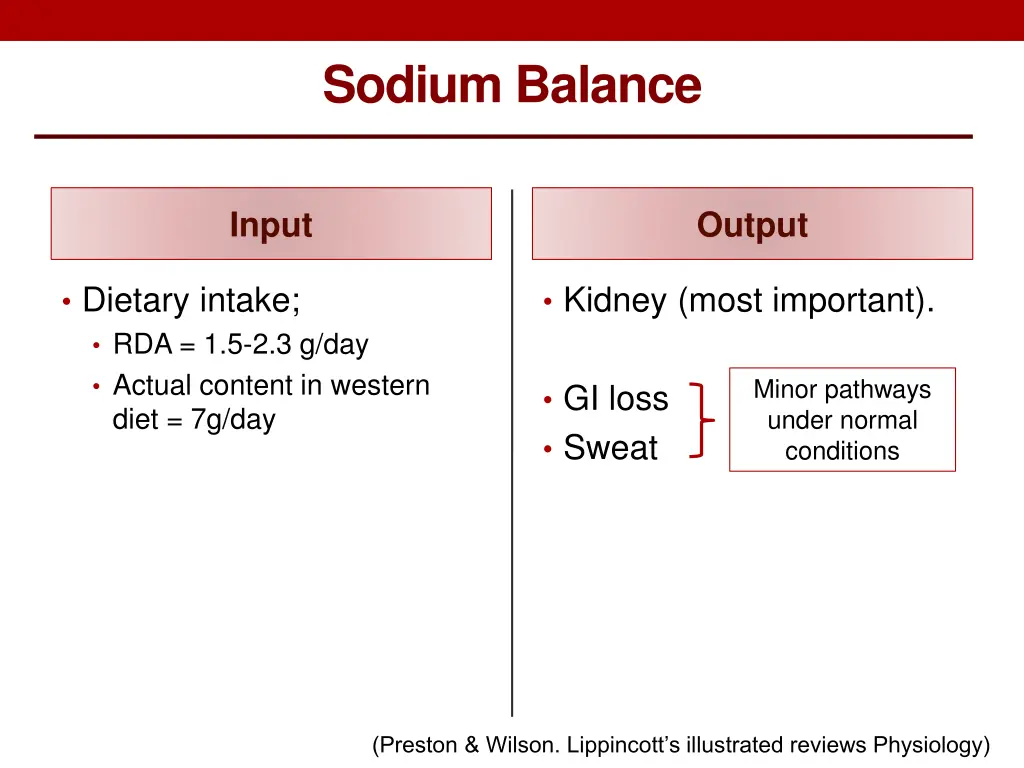 sodium balance