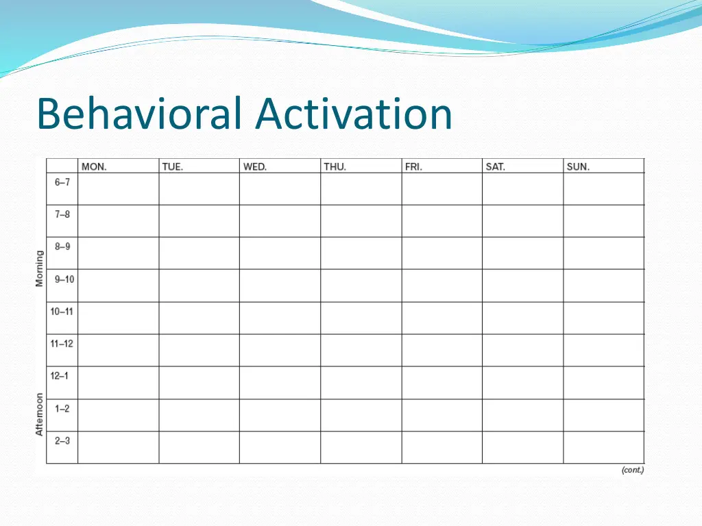 behavioral activation