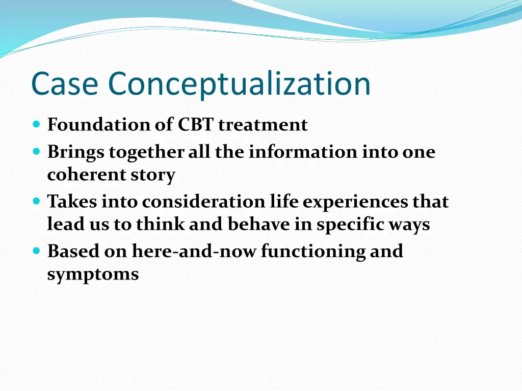 case conceptualization