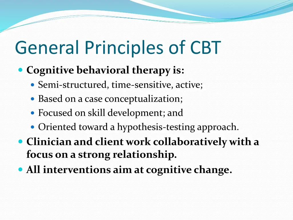 general principles of cbt