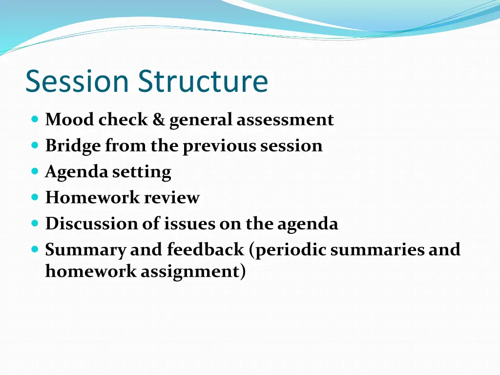 session structure