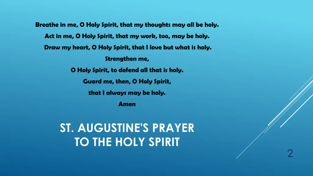 breathe in me o holy spirit that my thoughts