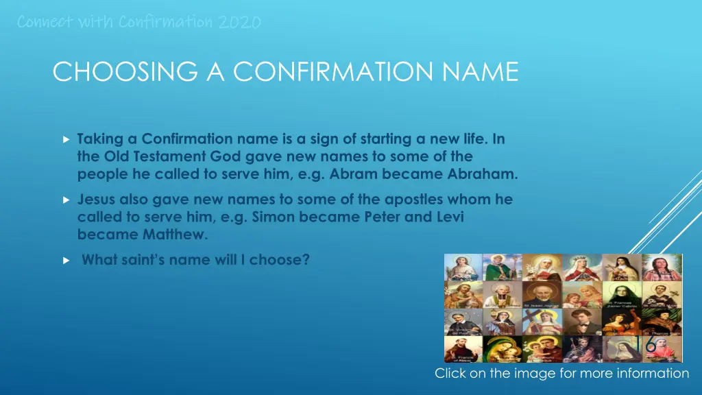 connect with confirmation 2020 connect with 13