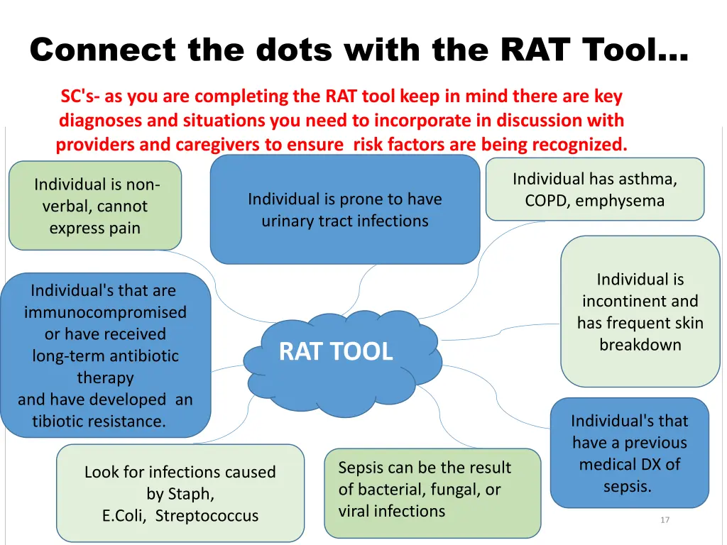 connect the dots with the rat tool