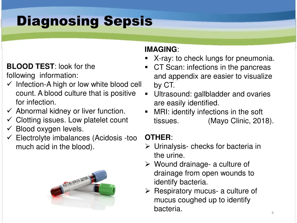 diagnosing sepsis