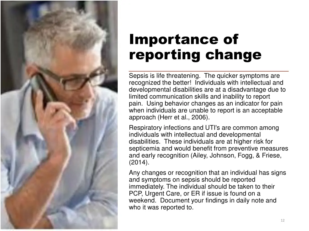 importance of reporting change