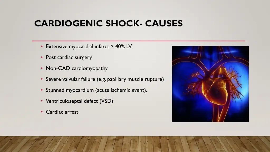 cardiogenic shock causes