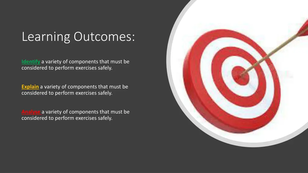 learning outcomes