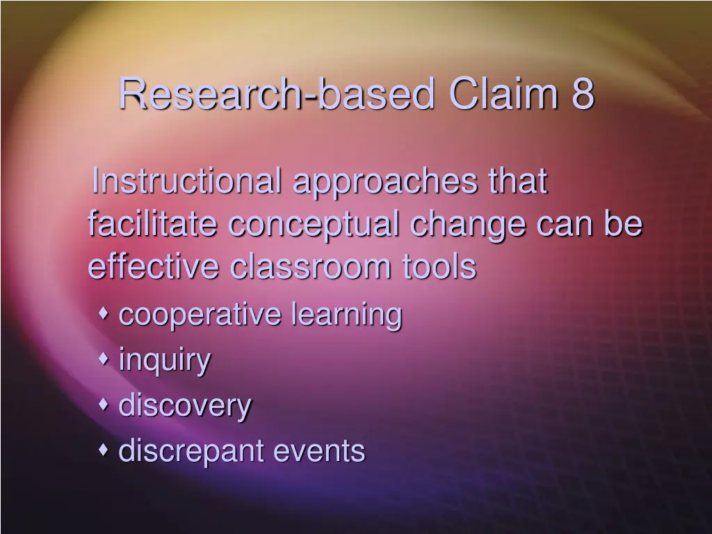 research based claim 8