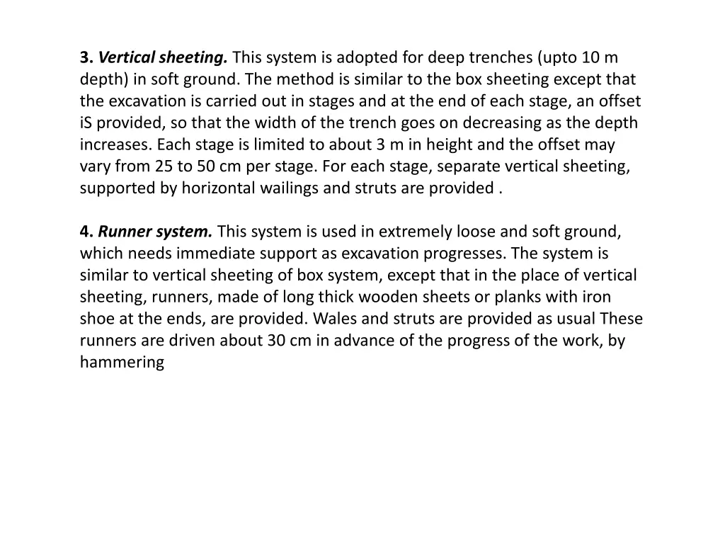 3 vertical sheeting this system is adopted