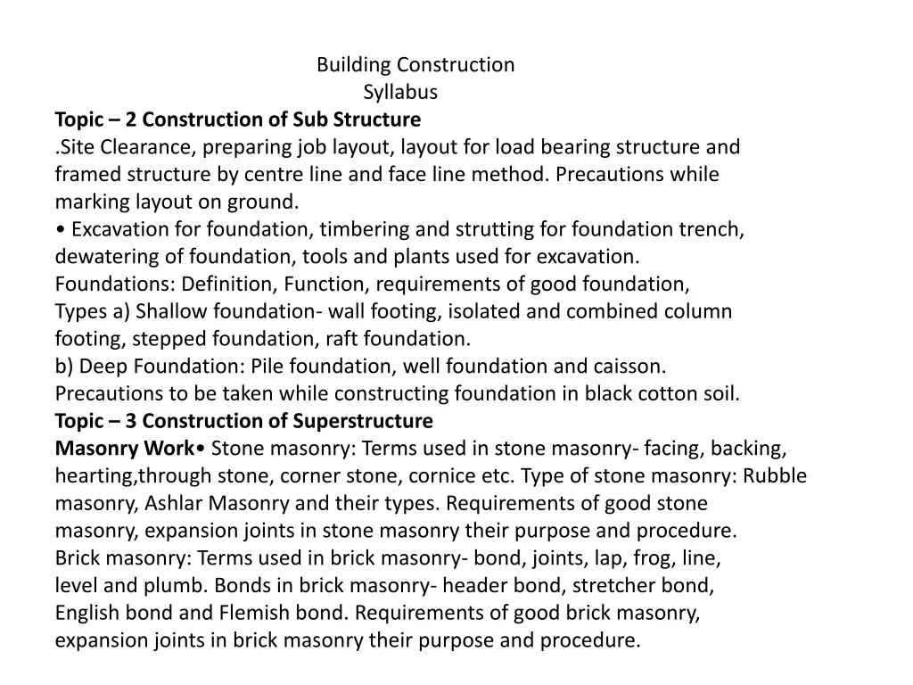 building construction