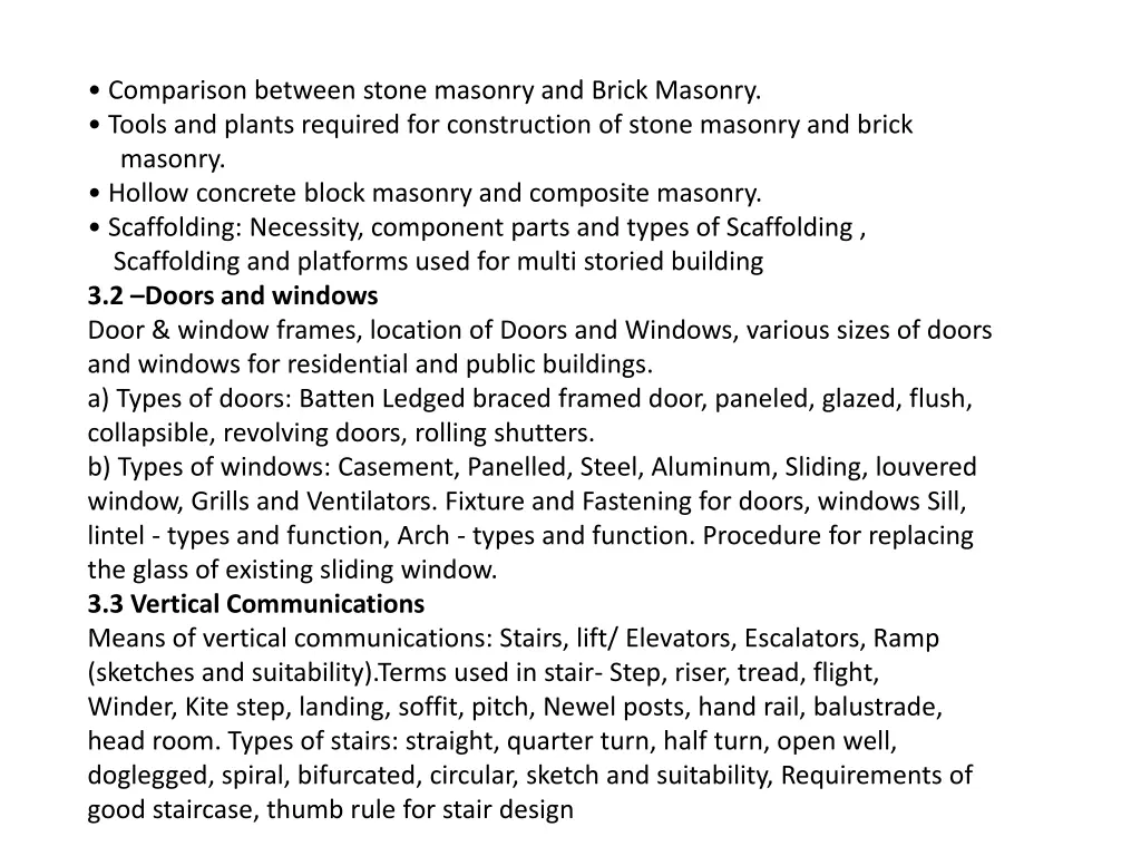 comparison between stone masonry and brick