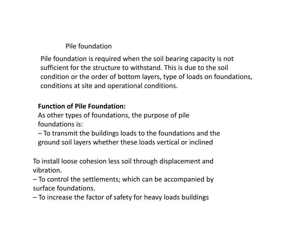 pile foundation