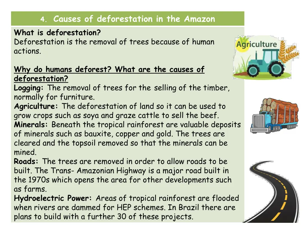 4 causes of deforestation in the amazon what