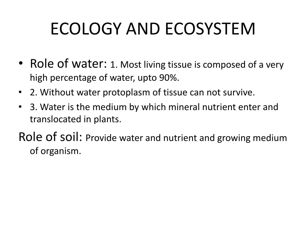 ecology and ecosystem 10