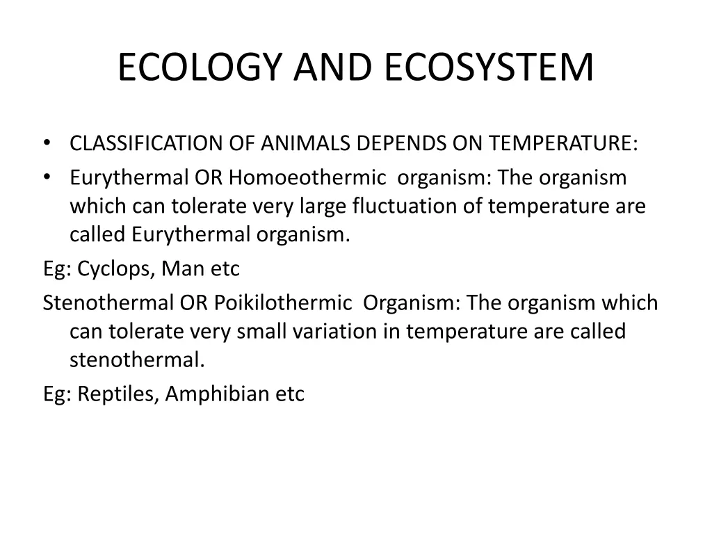 ecology and ecosystem 12