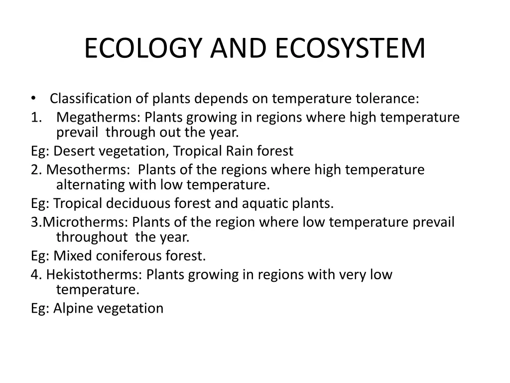 ecology and ecosystem 13