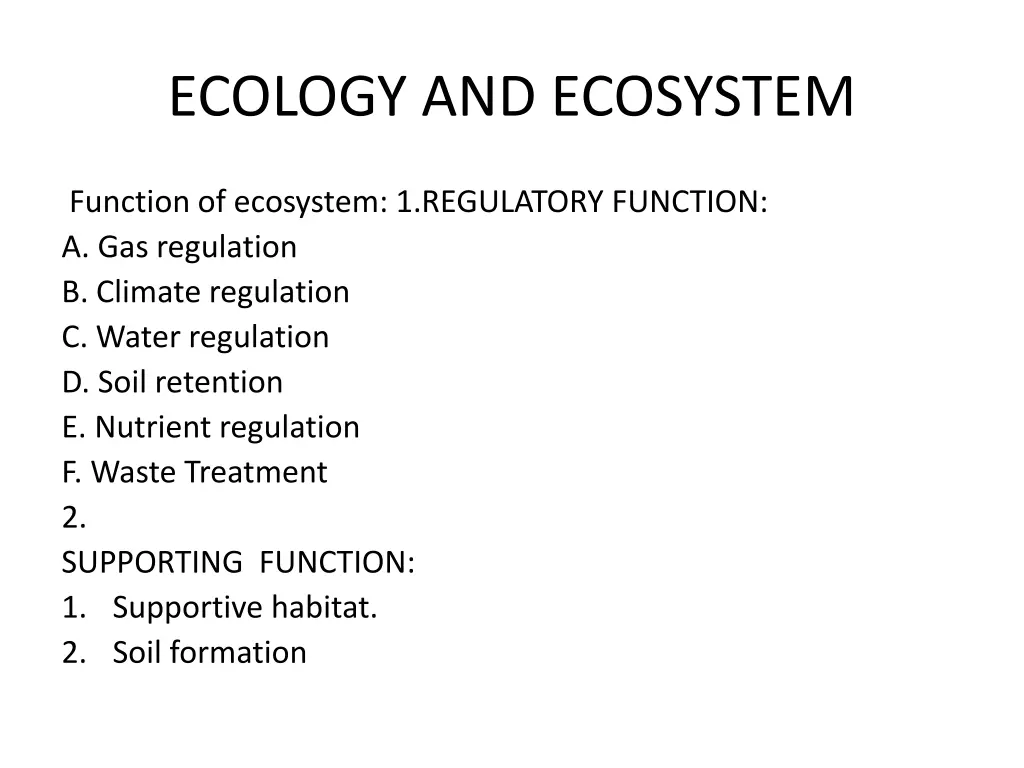 ecology and ecosystem 14