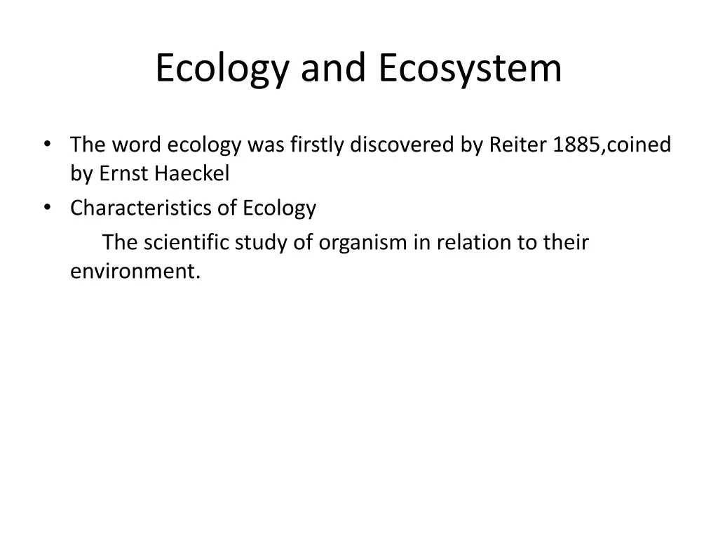 ecology and ecosystem 2