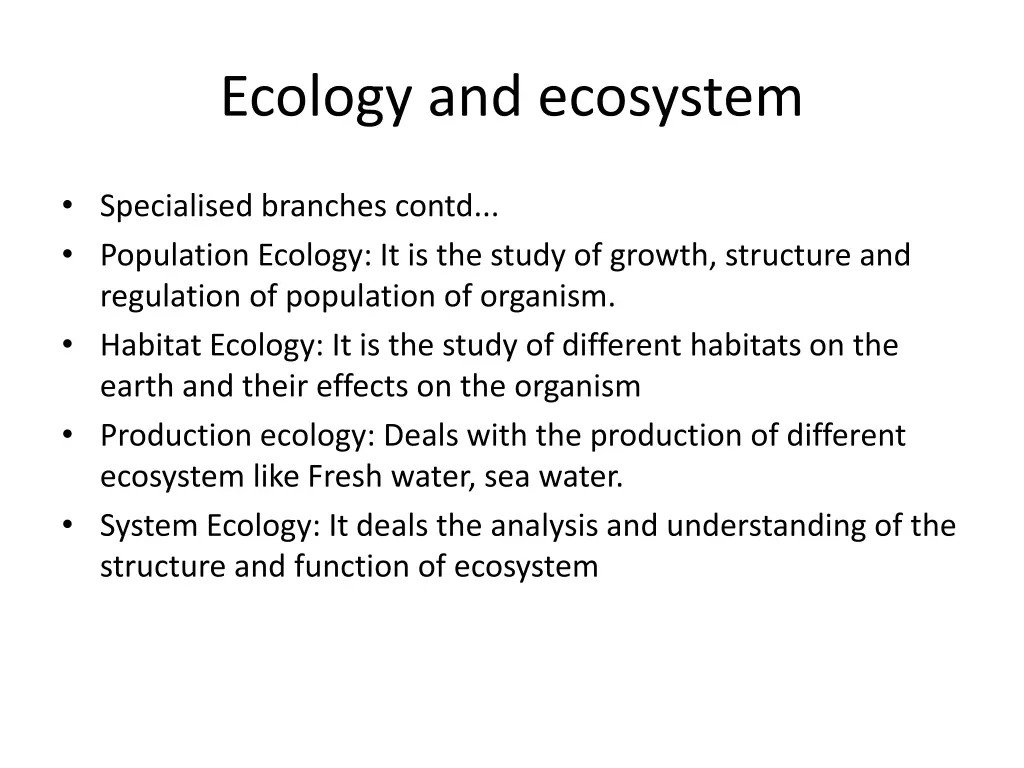 ecology and ecosystem 4