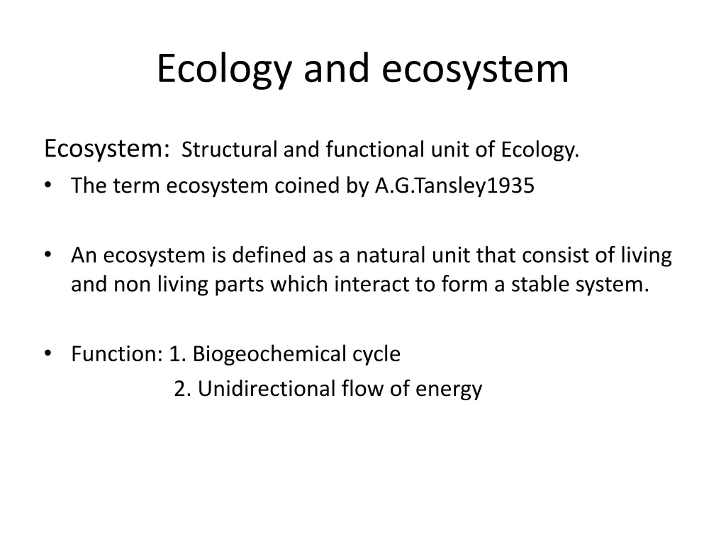 ecology and ecosystem 5