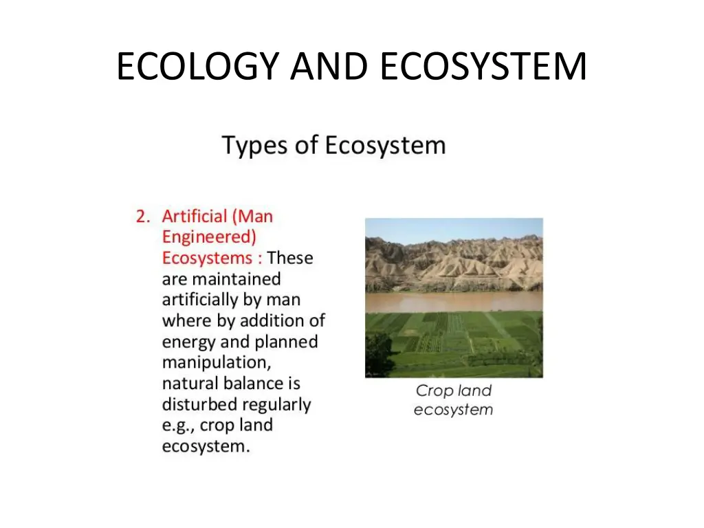 ecology and ecosystem 7