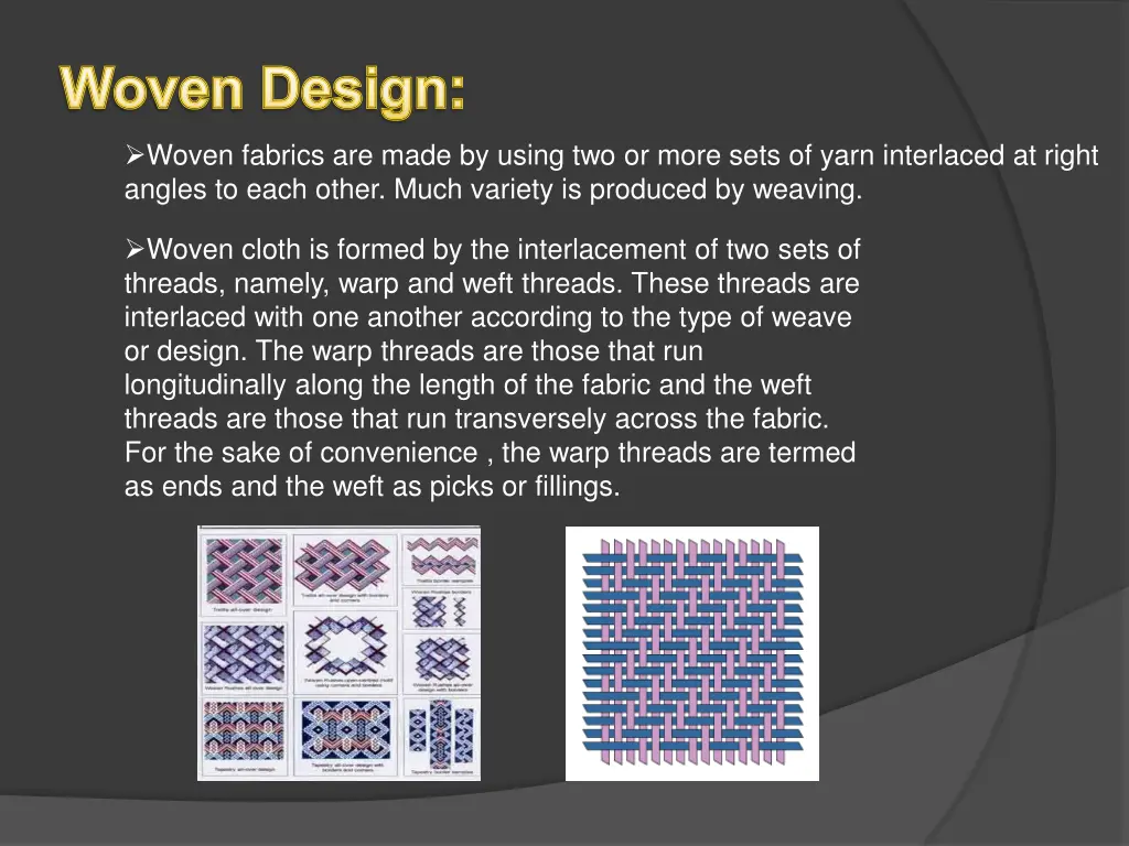 woven design