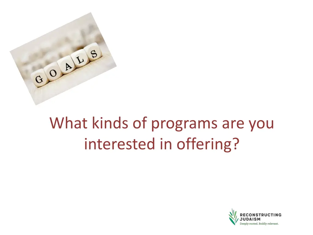 what kinds of programs are you interested