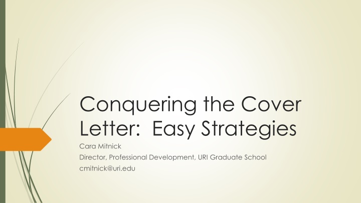 conquering the cover letter easy strategies cara