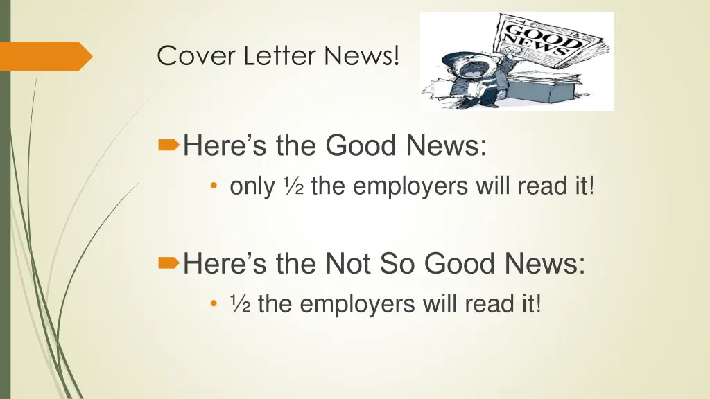 cover letter news