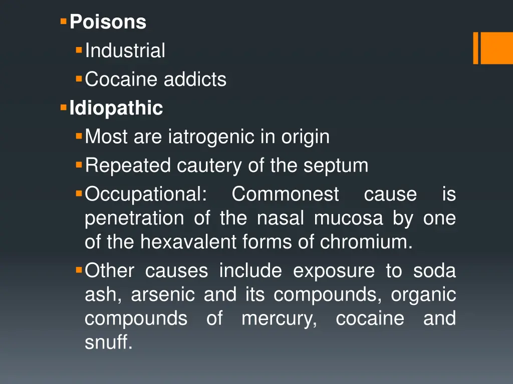 poisons industrial cocaine addicts idiopathic