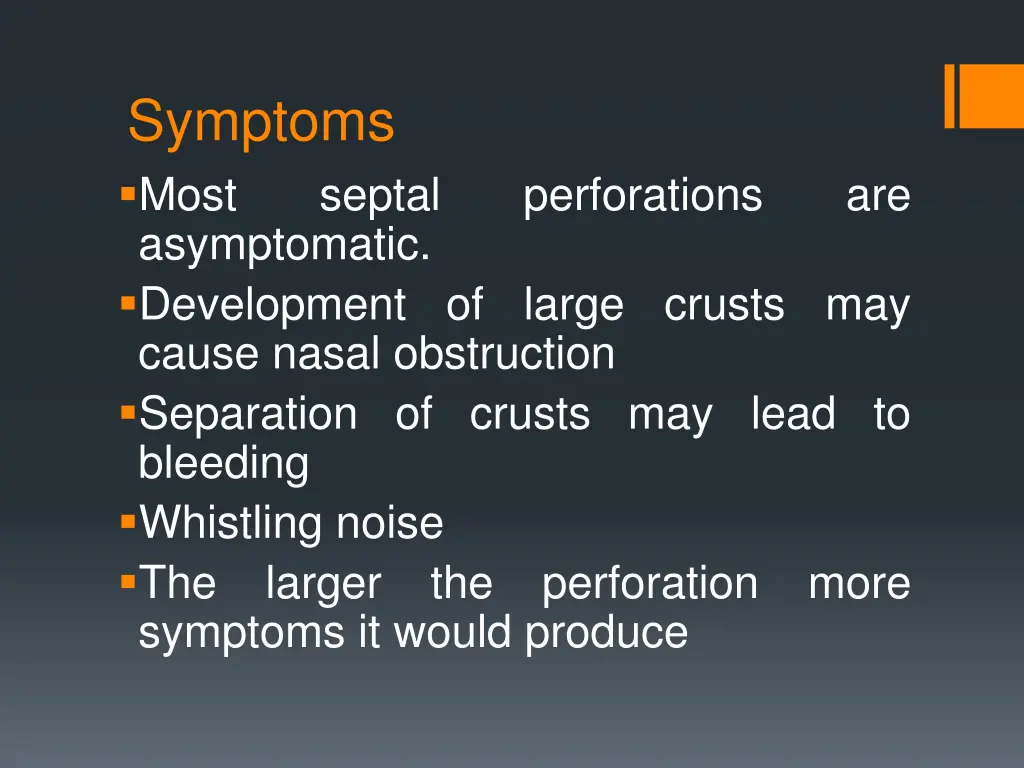 symptoms most asymptomatic development of large