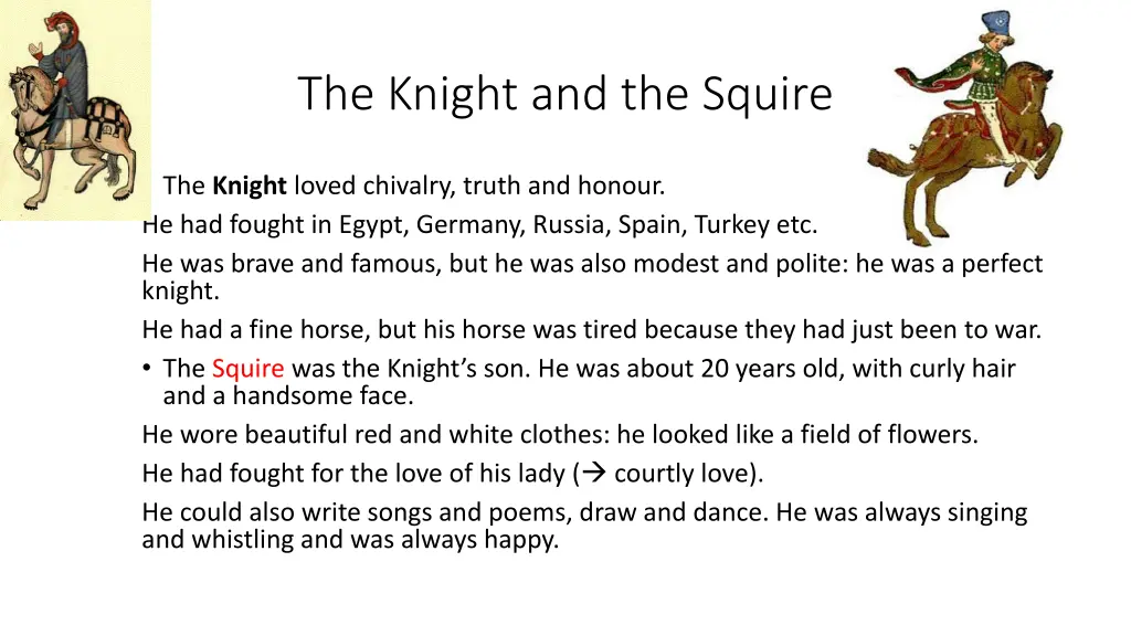 the knight and the squire