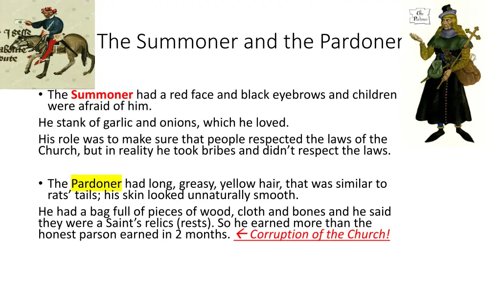 the summoner and the pardoner