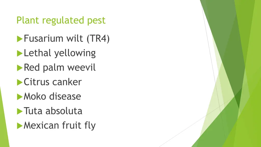 plant regulated pest