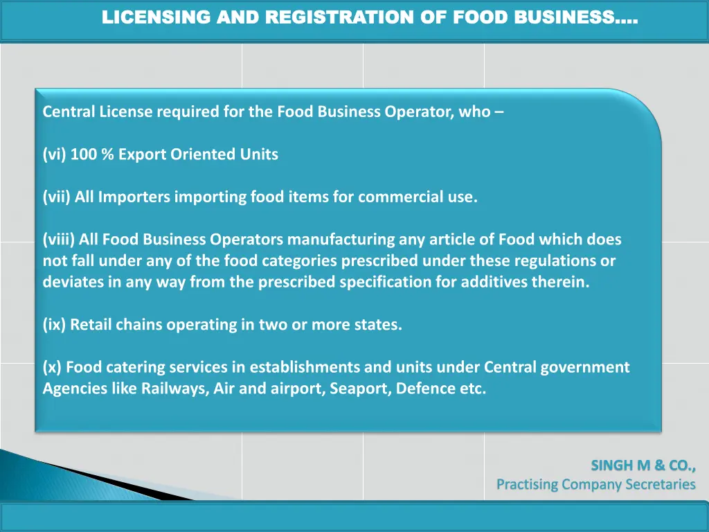 licensing and registration of food business 2