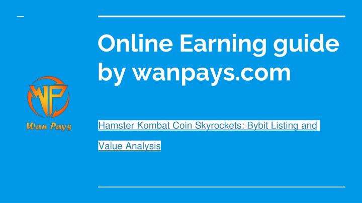 online earning guide by wanpays com