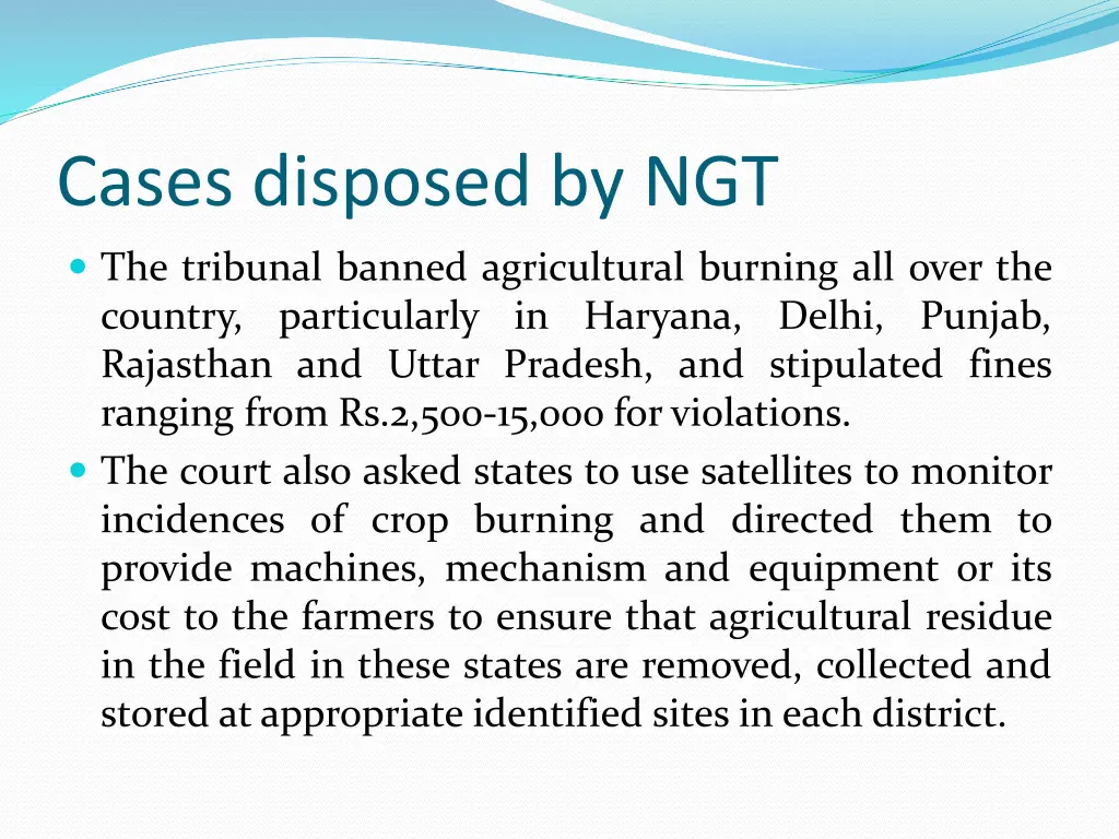 cases disposed by ngt 1